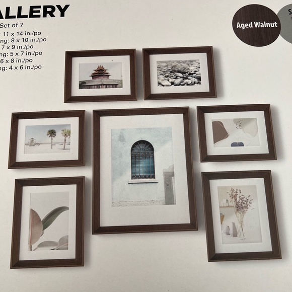 Umbra Gallery Frame Set - Rich Walnut - Picture 5 of 9